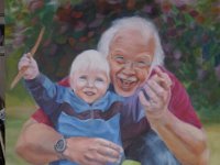 Opa und Enkel  100 x 80